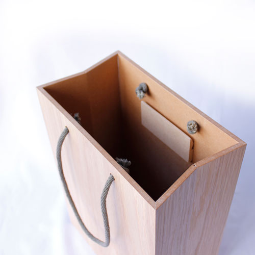 ヤマト工芸 BAG dust バッグダスト ダストボックス ナチュラル YK18-106 ごみ箱 くずかご ゴミ袋 角型 四角 木製 木 ウッド ナチュラル 北欧 高級感 日本製 [3]