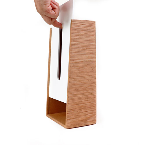 ヤマト工芸 LSTAND tissue Lスタンドティッシュ ティッシュケース ナチュラル/ホワイト YK22-005 ティッシュボックス 木製 ナチュラル モダン 日本製 [2]