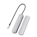 【送料無料】エレコム ELECOM USB Type C ドッキングステーション USB-C×2 USB-A×2 HDMI×1 SD+microSD×1 Windows 11 10 macOS iPadOS シルバー DST-C20SV