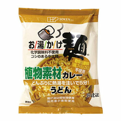 創健社 お湯かけ麺 植物素材カレーうどん 81g 麺類