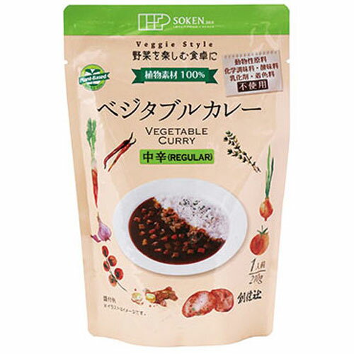 創健社 ベジタブルカレー 中辛 レトルト 210g 副食