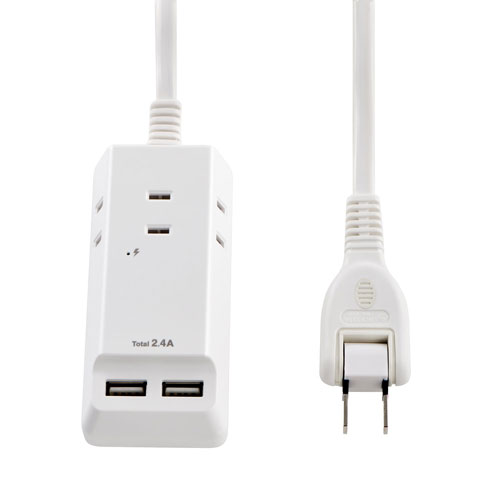 エルパ ELPA 耐雷 USBコード付きタップ 1.5m WL-2215SU