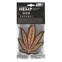 HEMP ヘンプ ルームフレグランス エアーフレッシュナー ココナッツ 吊り下げ 3枚 NAX-052-003