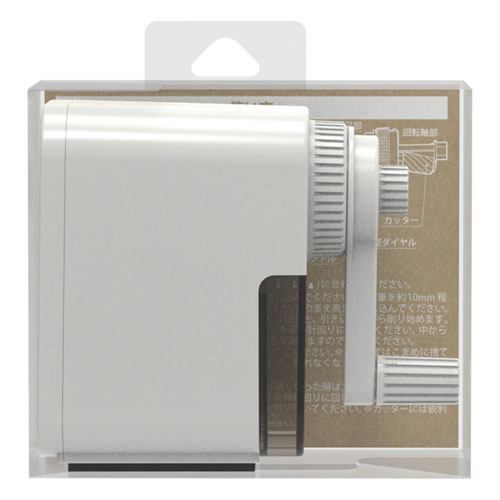 手動鉛筆削り ミニ ホワイト DPS-H401WH