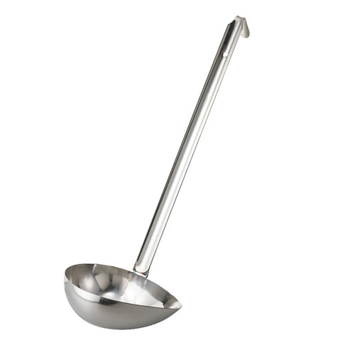 カンダ 18-8 横口溶接レードル 400cc 鶏油レードル