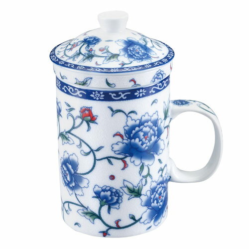 カンダ 中国茶マグ ストレーナー付 71075 白花