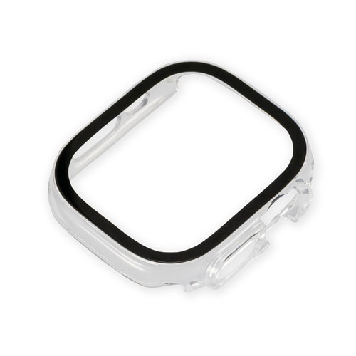 ナカバヤシ Digio2 AppleWatch Ultra用 高硬度9Hガラス+ケース 49mm クリア SMWC-AW491CL