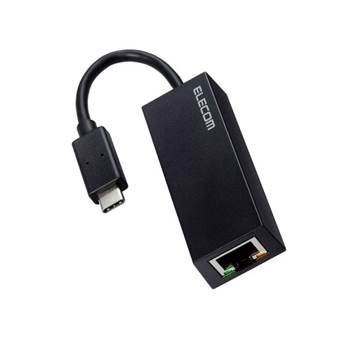 GR ELECOM LLANA_v^[ TypeC ϊA_v^ LAN|[g ~1|[g 1000Mbps USB3.2 Gen1 ubN EDC-GUC3V2-B