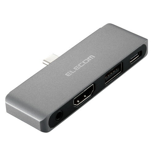 【送料無料】ポスト投函 エレコム ELECOM Type C ドッキングステーション USB-A×1 HDMI×1 3.5mm4極ステレオミニ×1 Windows 11 10 macOS iPadOS対応 シルバー DST-C25SV