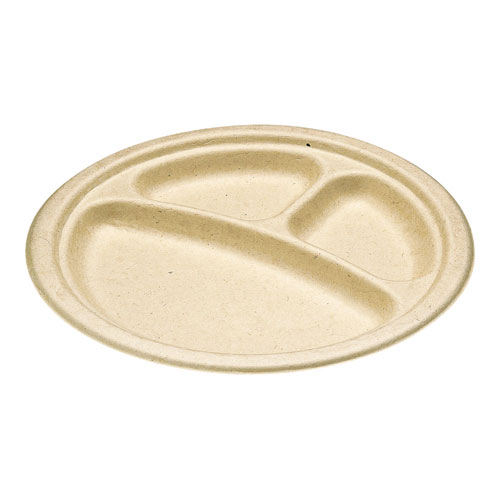 ムギ・タケ プレート 23cm 三仕切 50枚入