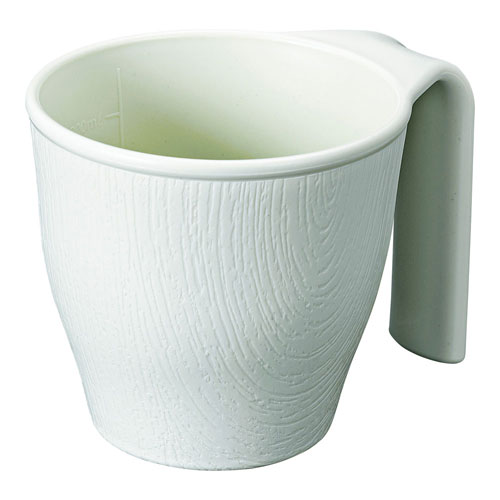 木目マグカップ 目盛付 280ml ライトグリーン