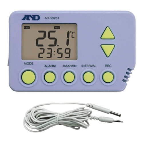 A&D 防滴型温度データロガー 外部センサー付