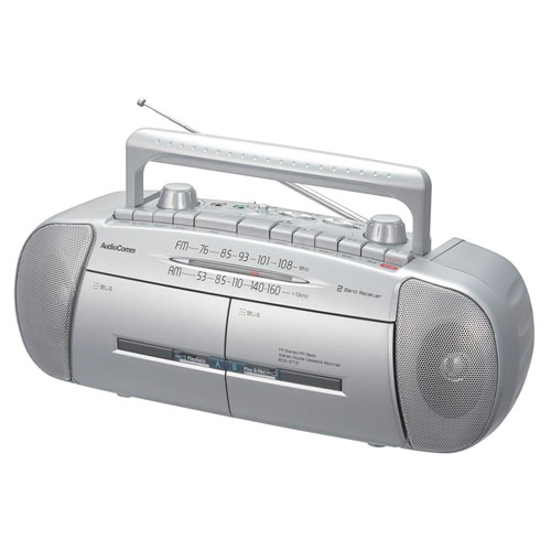 オーム電機 ダブルラジオカセットレコーダー AM/FMステレオ RCS-571Z