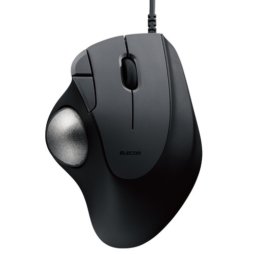 エレコム トラックボール マウス 有線 5ボタン ベアリングユニット エルゴノミクス Windows11/10 macOS ChromeOS 各種対応 ブラック