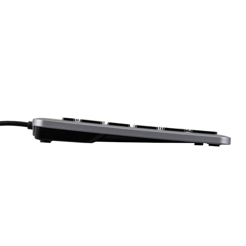 Webbyのナカバヤシ Digio2 有線 USB Type-A テンキーボード ショートカット付 グレーブラック TNK-SU236GYBK｜アングル3