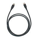 ナカバヤシ Digio2 USB Type-C やわらかシリコンケーブル PD対応 ブラック ZUH-CCPD210BK(2)