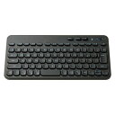 エレコム ELECOM ワイヤレス キーボード Bluetooth 無線 テンキーレス Caps Lock無効化スイッチ 日本語配列 抗菌 ブラック TK-CM10BMKBK(2)