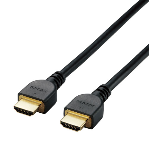ポスト投函 エレコム ELECOM 4K イーサネット対応 HIGHSPEED HDMIケーブル 2m ブラック DH-HD14E20/RS