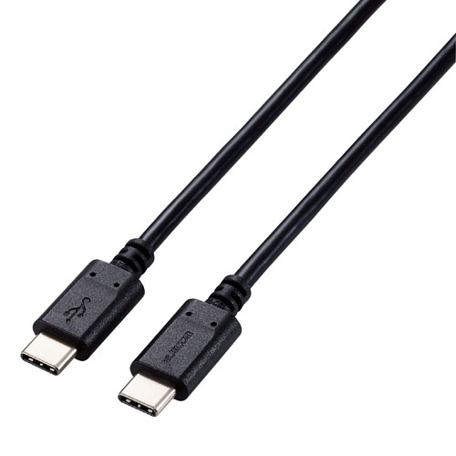ポスト投函 エレコム ELECOM USB2.0ケーブル 認証品 USB Type-C TM to USB Type-C TM 2m ブラック U2C-CC5PC20NBK
