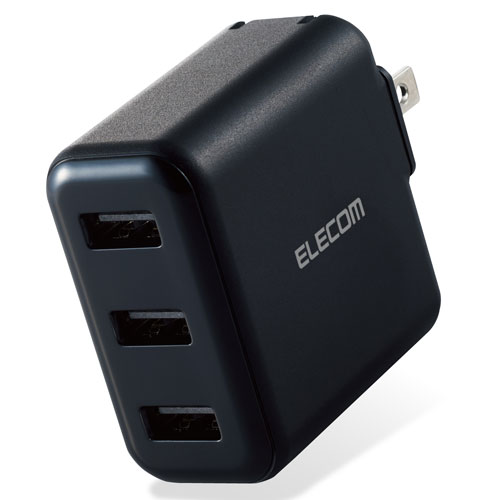 エレコム ELECOM AC充電器 3.6A/Aポート×3 ブラック MPA-ACU12BK