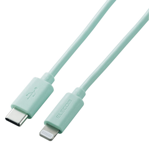 ポスト投函 エレコム ELECOM USB-C TM to Lightningケーブル スタンダード グリーン U2C-APCL10GN