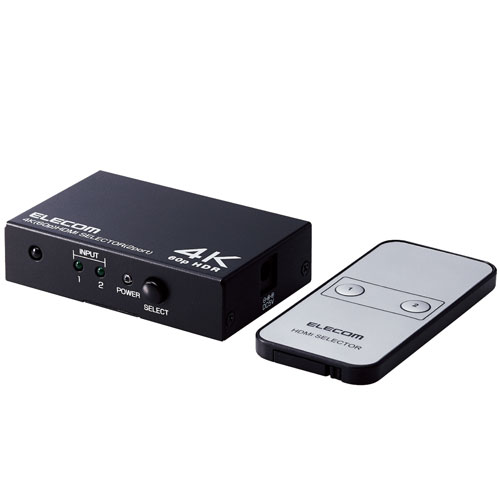 樂天商城 - エレコム ELECOM HDMI切替器 2ポート DH-SW4KP21BK