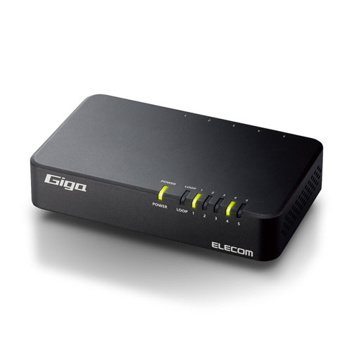 エレコム ELECOM Giga対応5ポートスイッチ プラ筐体 電源内蔵 ブラック EHC-G05PN4-JB エレコム ELECOM Giga対応5ポートスイッチ プラ筐体 電源内蔵 ブラック EHC-G05PN4-JB