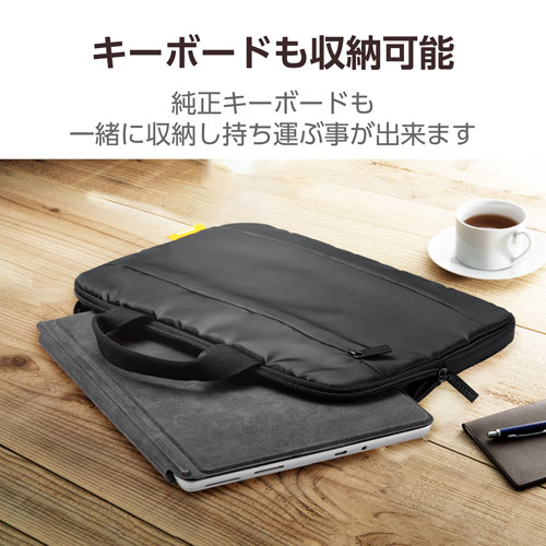 ���쥳�� ELECOM Surface Go��2��3��4�ѥϥ�ɥ��դ�����ʡ��Хå� �֥�å� TB-MSG3IBHBK