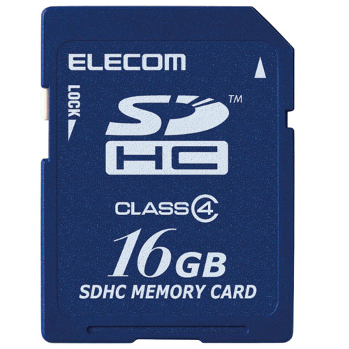 ポスト投函 エレコム ELECOM SDHCメモリカード H 16GB MF-FSD016GC4/H