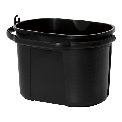 ワイドバケツ 19L オーバル ブラック