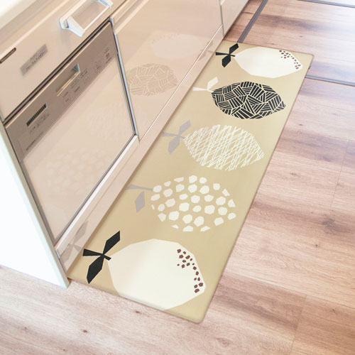 Kitchen Mats - オカトー ふけるインテリアマット 45X120cm レモン