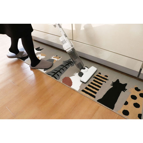 オカトー mysa キッチンマット 45X180cm キャットグレージュ