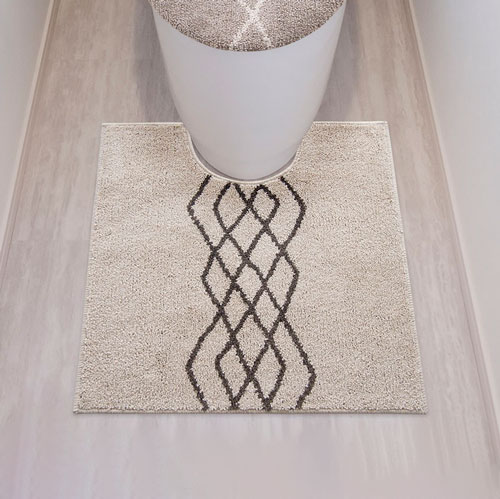 オカトー ファミーユルタン トイレマット 60X60cm アイボリー