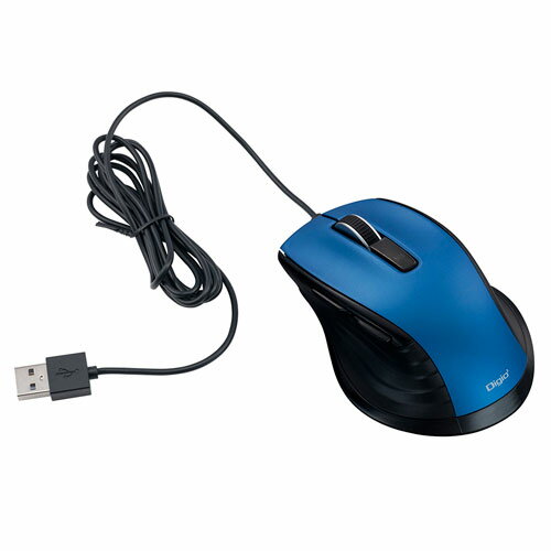Other - ナカバヤシ Digio2 有線 静音マウス 5ボタン BlueLED ブルー MUS-UKF227BL