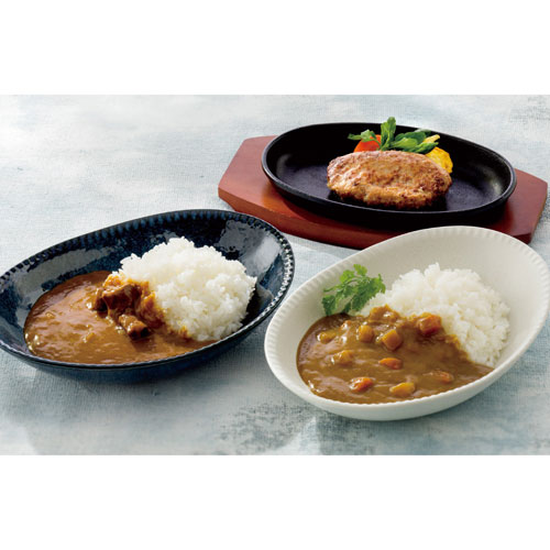 飛騨高山牧場 焼きハンバーグ&こだわりカレーセット BHF-BER webby-14654524 Webby サンプル画像2