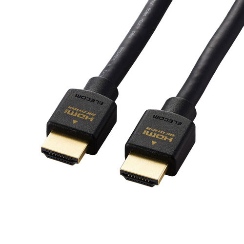 エレコム ELECOM HDMI 2.1 ケーブル ウルトラハイスピード 3m HDR PS5 PS4 Nintendo Switch Xbox イーサネット ブラック CAC-HD21E30BK2