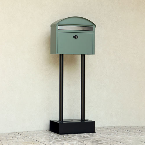 MOJYU スタンドポスト Aron アロン フォレストグリーン SDM-083 ポスト 置き型 屋外