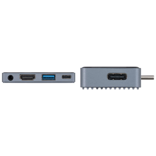 �ʥ��Х䥷 Digio2 USB Type-C ������ȥ� �ɥå��󥰥��ơ������ PD�б� 3.5mm/4���� ���졼 UD-C11GY