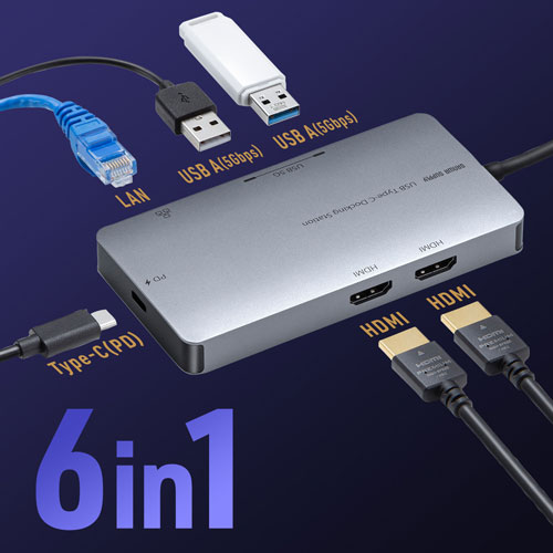 ����掠�ץ饤 USB Type-C �ɥå��󥰥��ơ������ USB-DKM8S