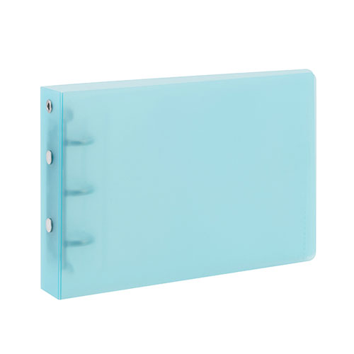 ナカバヤシ my Pick フォトバインダー L判 3穴 10P 20枚収納 ブルー MP-PLY-20-B