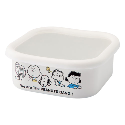 Enameled Storage Containers - スヌーピー ホーロースクエアストッカー L SNJ-2315