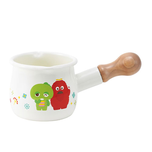 ガチャピン・ムック ホーロープチミルクパン GMJ-2402