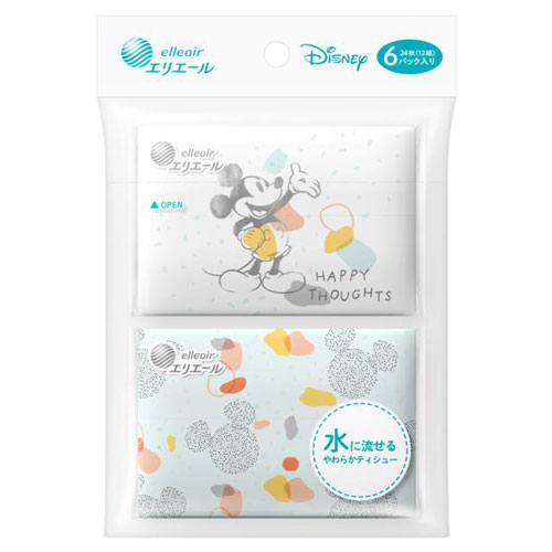 大王製紙 エリエール ディズニーデザイン 流せるポケット カジュアル 6パック入