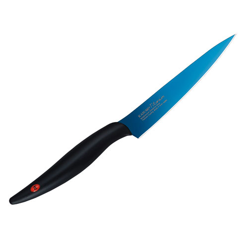 スミカマ 霞 KASUMI チタンコーティング ペティナイフ 12cm ブルー 22012/B