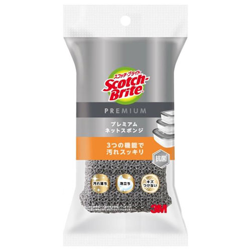 -------------------------------------------------------------- 画像はイメージです。 ※ PC環境により実際の色味や質感と異なって表示される場合がございます。 ※ 部品・パーツなどの一部の商品では本体の商品画像を使用しております。 ※ 製品の仕様・画像・パッケージは、メーカー側から予告なく変更される場合があります。 -------------------------------------------------------------- 泡立ちやすい立体凹凸ネット。アクリル糸が油汚れを落とす 少ない洗剤でたっぷり泡立ち、こびりつきから油汚れまでしっかり落とし、キズをつけにくいキッチンスポンジ。■素材ネット(アクリル、ポリエステル)、抗菌ウレタンスポンジ■原産国日本 【使用上の注意】初めての使用の前には水で洗う。食器、調理器具などの台所用品以外の物には使用しない。軟質プラスチック、漆器など特にキズつきやすい物にはあらかじめ目立たない部分でテストする。包丁などを洗う際には刃でネットが切れる事があります。とがった部分や凹凸のある面などを強くこするとネットが破れる原因になる場合がある。使用後はすすいで水を切る塩素系漂白剤は使用しない。煮沸消毒はしない。火のそばに近づけない。廃棄時はプラスチックゴミとして各自治体の定める方法に従って処理する。 【メーカー・ブランド】 住友スリーエム / すりーえむ / 3M 【#194】　