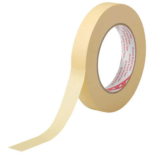 3M スリーエム スコッチ 耐熱性クレープマスキングテープ 214-3MNE 19mm×50m