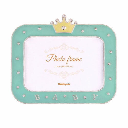 ナカバヤシ フレーム 合金 ベビー グリーン L判 F-TA-117-G