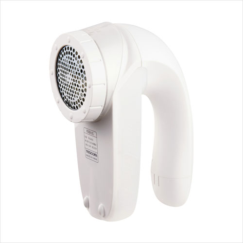 テスコム 毛玉取り 電動 乾電池式 6枚刃 風合いガード5段階調整 毛玉クリーナー 衣類 セーター対応 ホワイト TKD40A-W