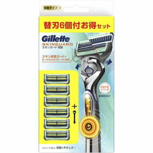 P&G ジレット スキンガード フレックスボール パワー 電動タイプ 5B ホルダー + 替刃6個付