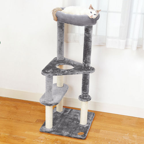 ペティオ Petio ねこまど ヴィラフォートキャットポール ゆったりベッド A26578